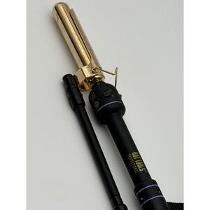 Hot Tools Professional 1108 1 Inch 24K Gold Curling Iron Black Gold 430F Max